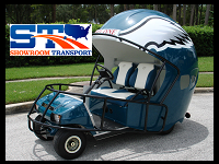 transporting golf cart